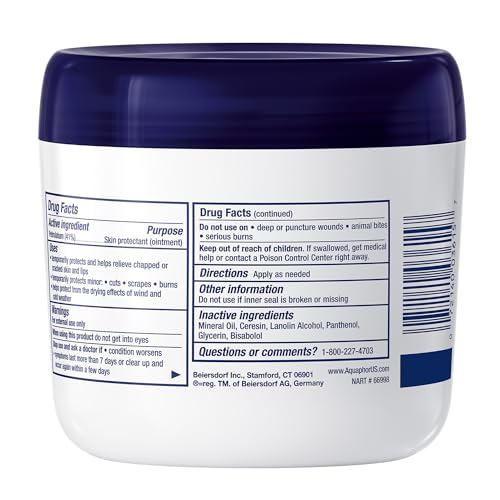 Aquaphor Children's Advanced Therapy Healing Ointment, 41% Petrolatum Skin Protectant Ointment for Minor Wound Care, Chapped or Cracked Skin and Lips, 14 Oz Jar