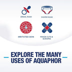 Aquaphor Baby Healing Ointment Advanced Therapy Skin Protectant for Chapped or Dry Skin, Drool Rash and Diaper Rash Ointment, 14 Oz Jar