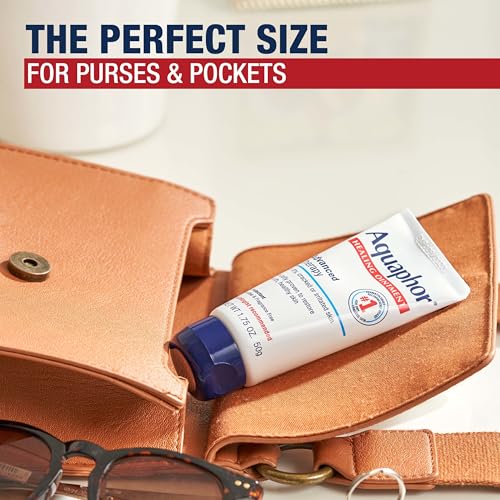 Aquaphor Advanced Therapy Healing Ointment, Hypoallergenic, Fragrance Free Body Moisturizer for Dry Skin and Minor Wound Care, Travel Size Skin Care Set, 1.75 Oz Tube, Pack of 3