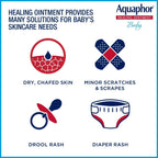 Aquaphor Baby Healing Ointment Advanced Therapy Skin Protectant for Chapped or Dry Skin, Drool Rash and Diaper Rash Ointment, 14 Oz Jar
