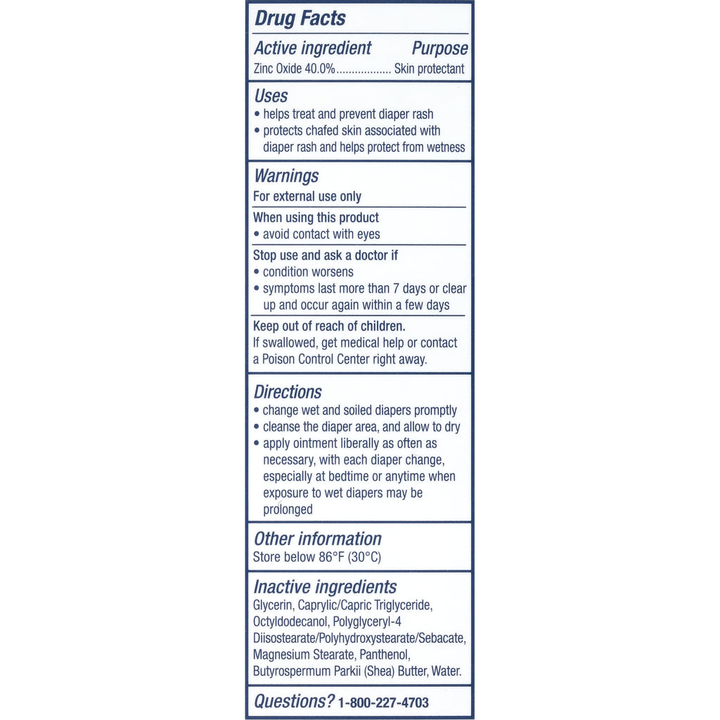 Aquaphor Baby Diaper Rash Paste - For Serious Diaper Rash and Flare-ups - 3.5 Oz. Tube