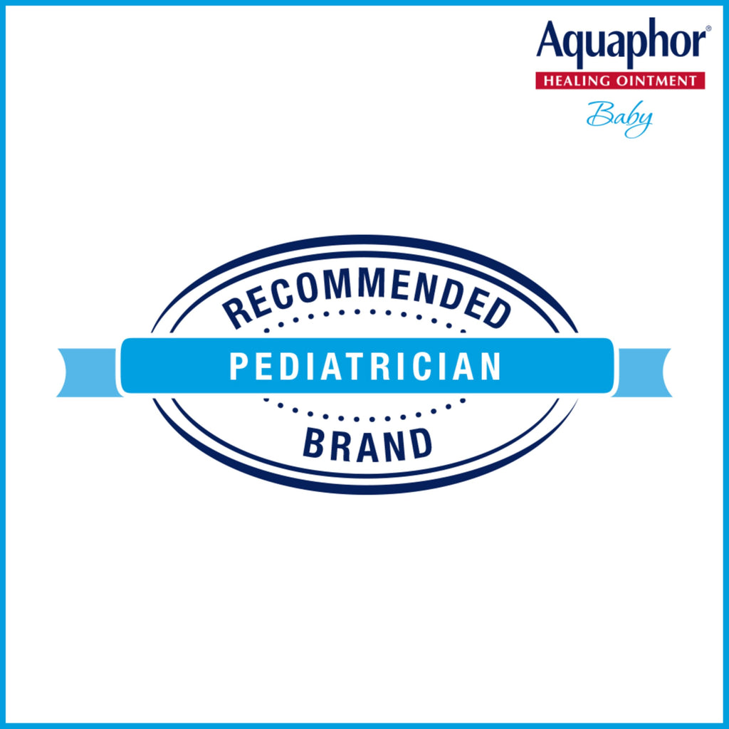 Aquaphor Baby Healing Ointment, Advanced Therapy for Chapped Cheeks and Diaper Rash, 3 oz. Tube (Pack of 3)